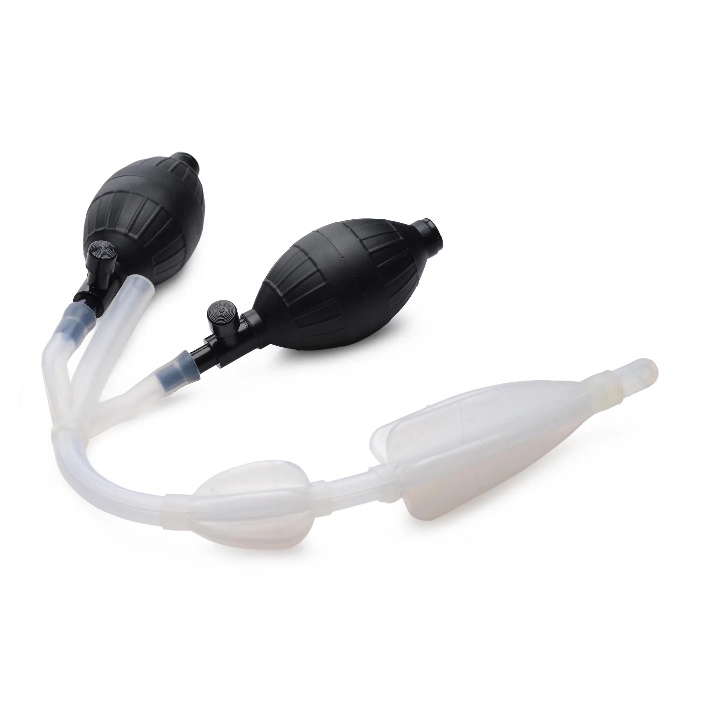 CleanStream Silicone Double Bulb Nozzle • Anal Cleansing System